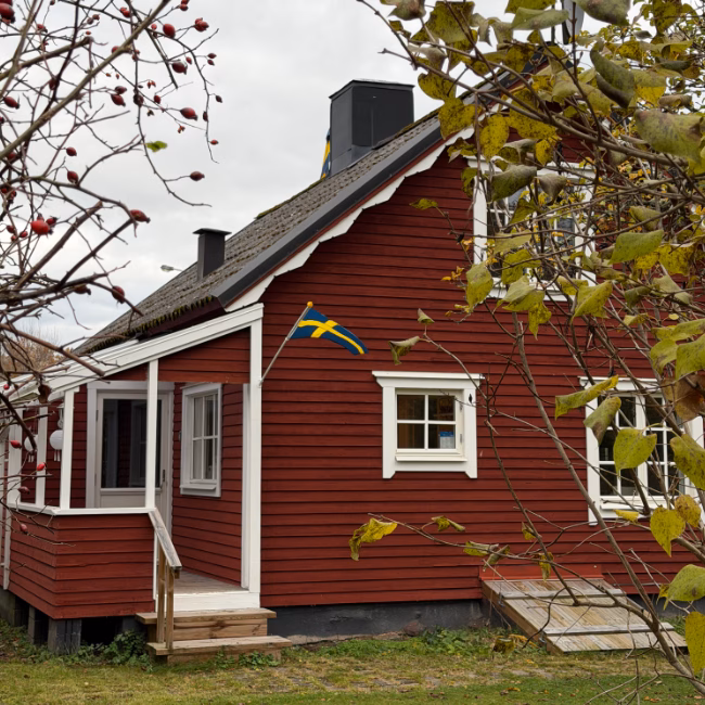 Voorkant van het huis